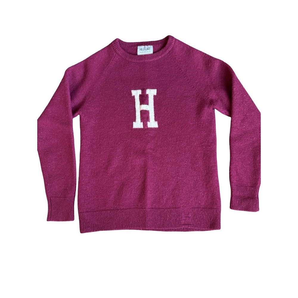 Hillflint Harvard‎ University Women S Maroon Red Cotton Blend Crewneck Sweater
